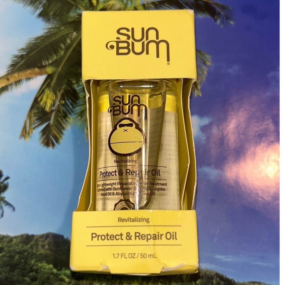 Sun Bum Revitalizing Protect & Repair Hair Oil 1.7oz UV Protection Strengthening